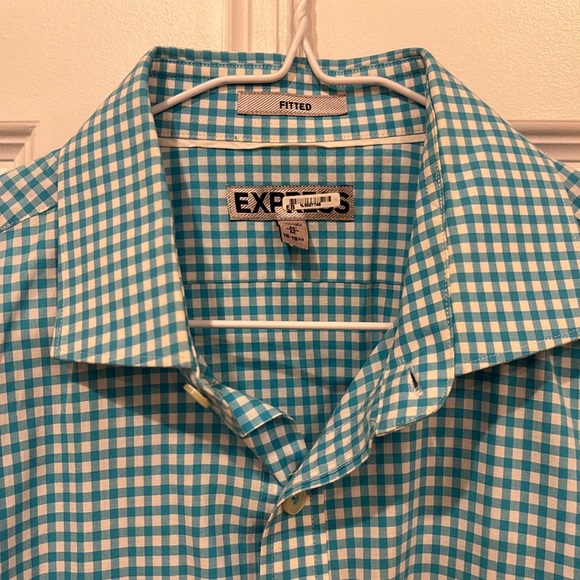Men’s Express Button Down Shirt Medium - Picture 2 of 6